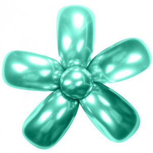 Логотип «ШДМ (2''/5 см) Зеленый, хром, 50 шт.»