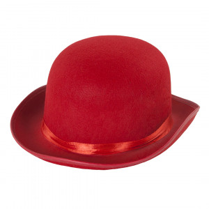 Логотип «Шляпа Котелок, фетр, Красный, 1 шт.»