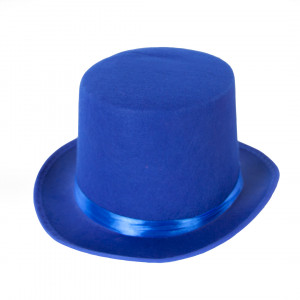 Логотип «Шляпа Цилиндр, фетр, Синий, 1 шт.»