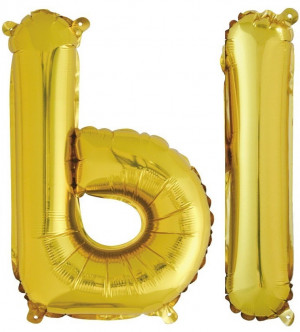 Логотип «Шар с клапаном (16''/41 см) Мини-буква, Ы, Золото, 1 шт. в уп.»