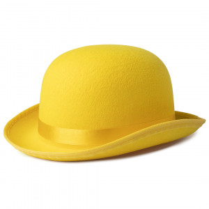 Логотип «Шляпа Котелок, фетр, Желтый, 1 шт.»