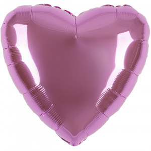 Логотип «Шар (18''/46 см) Сердце, Светло-розовый, 1 шт.»