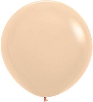 Логотип «Шар (24''/61 см), Персик Малибу (660), макарунс, 3 шт.»