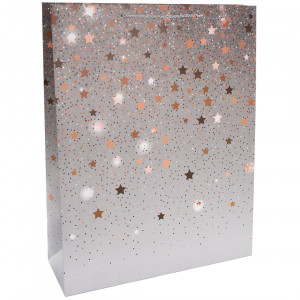Логотип «Пакет подарочный, 210гр, Звездные искры, Дизайн №4, 55*43*15 см, 1 шт.»