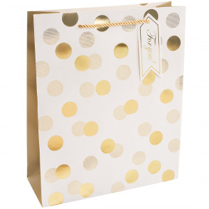 Логотип «Пакет подарочный, 210гр, Золотой принт, Дизайн №3, Металлик, 41,5*30*12 см, 1 шт.»