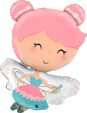 Логотип «Шар (14''/36 см) Мини-фигура, Маленькая Фея, 1 шт.»