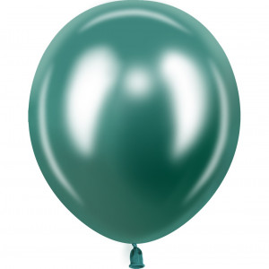 Логотип «Шар (12''/30 см), Зеленый, хром, 50 шт.»