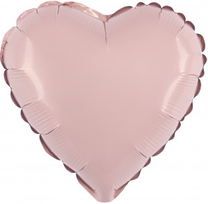 Логотип «Набор шаров с клапаном (9''/23 см) Мини-сердце, Пыльная роза, 5 шт. в уп.»