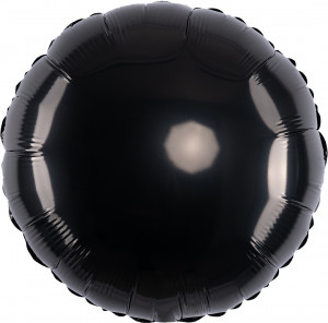 Логотип «Шар (18''/46 см) Круг, Черный, 1 шт.»