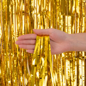 Логотип «Занавес Дождик Золото, Металлик, 100*200 см, 1 шт.»