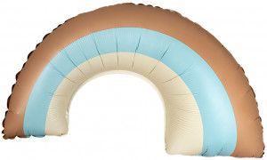 Логотип «Шар (32''/81 см) Фигура, Радуга, Голубой, Сатин, 1 шт. в уп.»