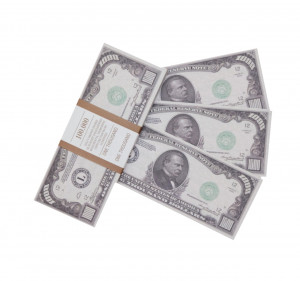 Логотип «Деньги для выкупа, 1000 Долларов, 15*6 см, 80 шт.»