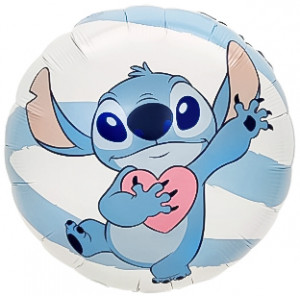 Логотип «Шар (18''/46 см) Круг, Любимый монстрик с сердечком, 1 шт. в уп. (цв.этик.)»