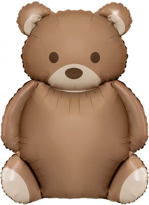 Логотип «Шар (35''/89 см) Фигура, Мишка, Сатин, 1 шт.»