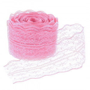 Логотип «Декоративная лента (4,5 см*10 м) Широкое Кружево, Светло-розовый, 1 шт.»