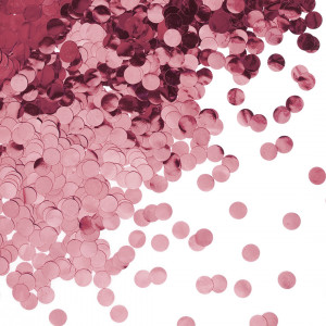 Логотип «Конфетти фольга Круг, Светло-розовый, Металлик, 1 см, 50 г.»