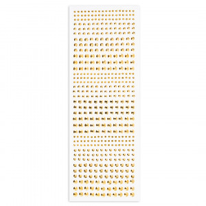 Логотип «Наклейки Стразы Кристаллы, самоклеящиеся, Золото, 3-6 мм*495 шт, 1 упак.»