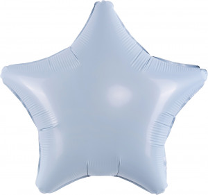 Логотип «Шар (36''/91 см) Звезда, Небесный, 1 шт. в уп.»