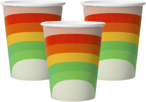 Логотип «Стаканы (250 мл) Радуга, 6 шт.»