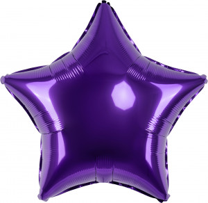 Логотип «Шар (18''/46 см) Звезда, Фиолетовый, 1 шт.»