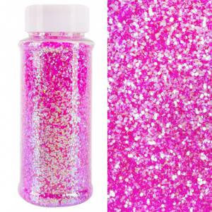 Логотип «Конфетти фольга Шестиугольники, Светло-розовый, Перламутр, 0,1 см, 90 г.»