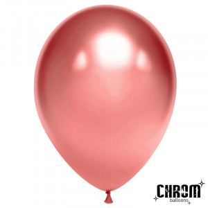 Логотип «Шар (12''/30 см) Розовый, хром, 50 шт.»
