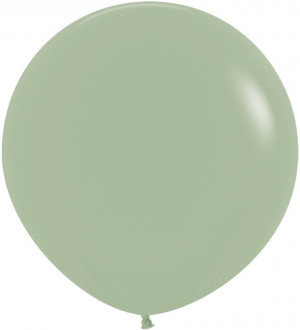 Логотип «Шар (24''/61 см), Эвкалипт (027), пастель, 3 шт.»