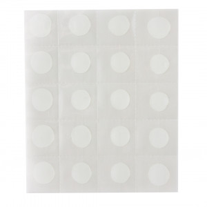 Логотип «Двусторонние клейкие круги 100 шт (20 шт на листе, 5 листов), 1 шт. в упак.»