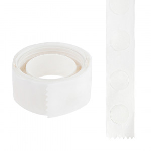 Логотип «Двусторонние клейкие круги на ленте, 100 шт в рулоне, 1 шт.»