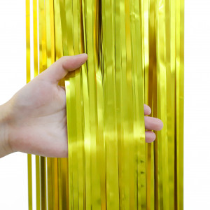 Логотип «Занавес Дождик Золото, Матовый металл, 100*200 см, 1 шт.»