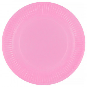 Логотип «Тарелки (9''/23 см) Мастхэв, Розовый, 6 шт.»