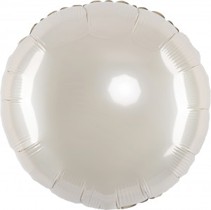 Логотип «Шар (18''/46 см) Круг, Кремовый, Сатин, 1 шт.»