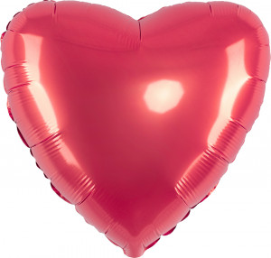 Логотип «Шар (18''/46 см) Сердце, Коралловый, Макарунс, 1 шт.»