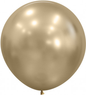 Логотип «Шар (24''/61 см), Золотой Песок (870), шелк, 3 шт.»