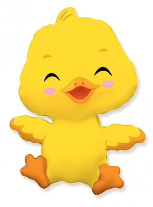 Логотип «Шар (32''/81 см) Фигура, Маленький утенок, 1 шт.»