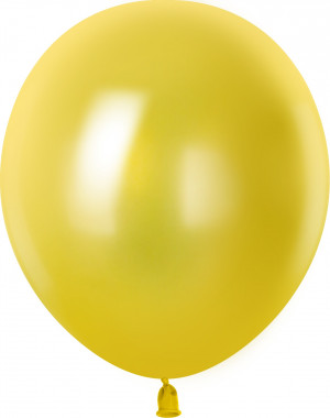 Логотип «Шар (12''/30 см), Желтый, металлик, 100 шт.»