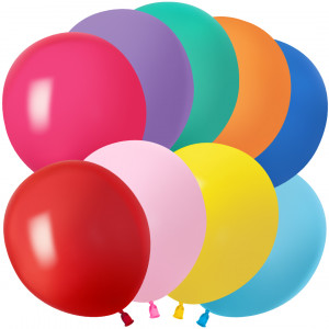 Логотип «Шар (12''/30 см), Ассорти, пастель, 100 шт.»