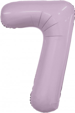 Логотип «Шар (40''/102 см) Цифра, 7 Slim, Орхидея, 1 шт. в уп.»