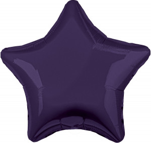 Логотип «Шар (30''/76 см) Звезда, Темно-фиолетовый, 1 шт. в уп.»
