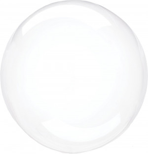 Логотип «Шар (30''/76 см) Сфера, Deco Bubble (черная упаковка), Прозрачный, Кристалл, 10 шт. в уп.»