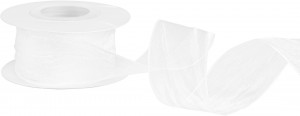 Логотип «Лента органза (4 см*9,14 м) Нежная грация, Белый, 1 шт.»