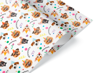Логотип «Упаковочная бумага 80гр (0,7*1 м) Собачки, 10 шт.»