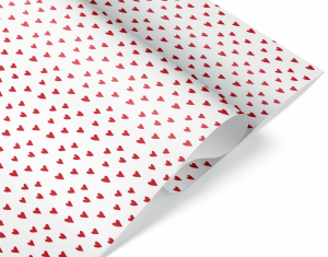 Логотип «Упаковочная бумага 70гр (0,6*10 м) Сердечки, 1 шт.»