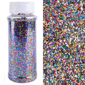 Логотип «Конфетти фольга Шестиугольники, Ассорти, Металлик, 0,1 см, 90 г.»