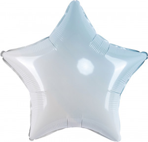 Логотип «Шар (18''/46 см) Звезда, Голубой, Градиент, 1 шт.»