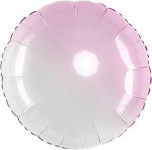 Логотип «Шар (18''/46 см) Круг, Розовый, Градиент, 1 шт.»