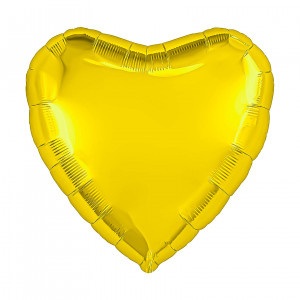 Логотип «Шар (19''/48 см) Сердце, Золото, 1 шт.»