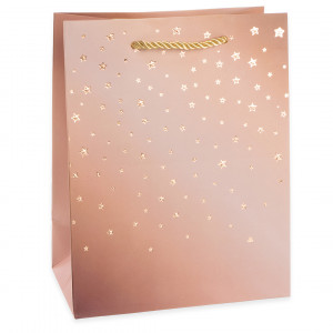 Логотип «Пакет подарочный, 210гр, Звездное сияние, Дизайн №3, Металлик, 32*26*10 см, 1 шт.»