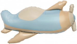 Логотип «Шар (31''/79 см) Фигура, Самолет, Сатин, 1 шт. в уп.»