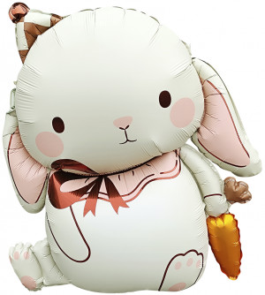 Логотип «Шар (35''/89 см) Фигура, Зайка в колпачке, 1 шт. в уп.»